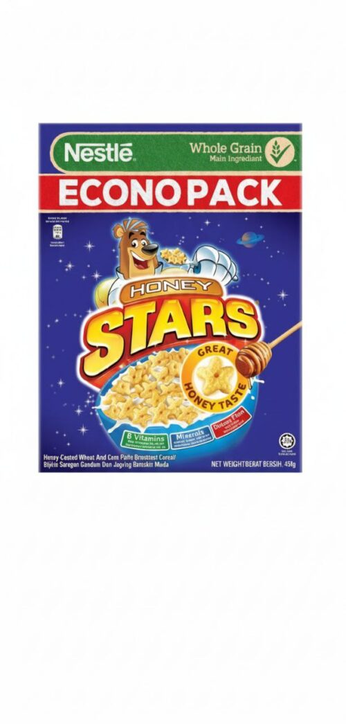🌟 Nestlé Honey STARS Cereal | Bijirin Sarapan Madu STARS (450g)